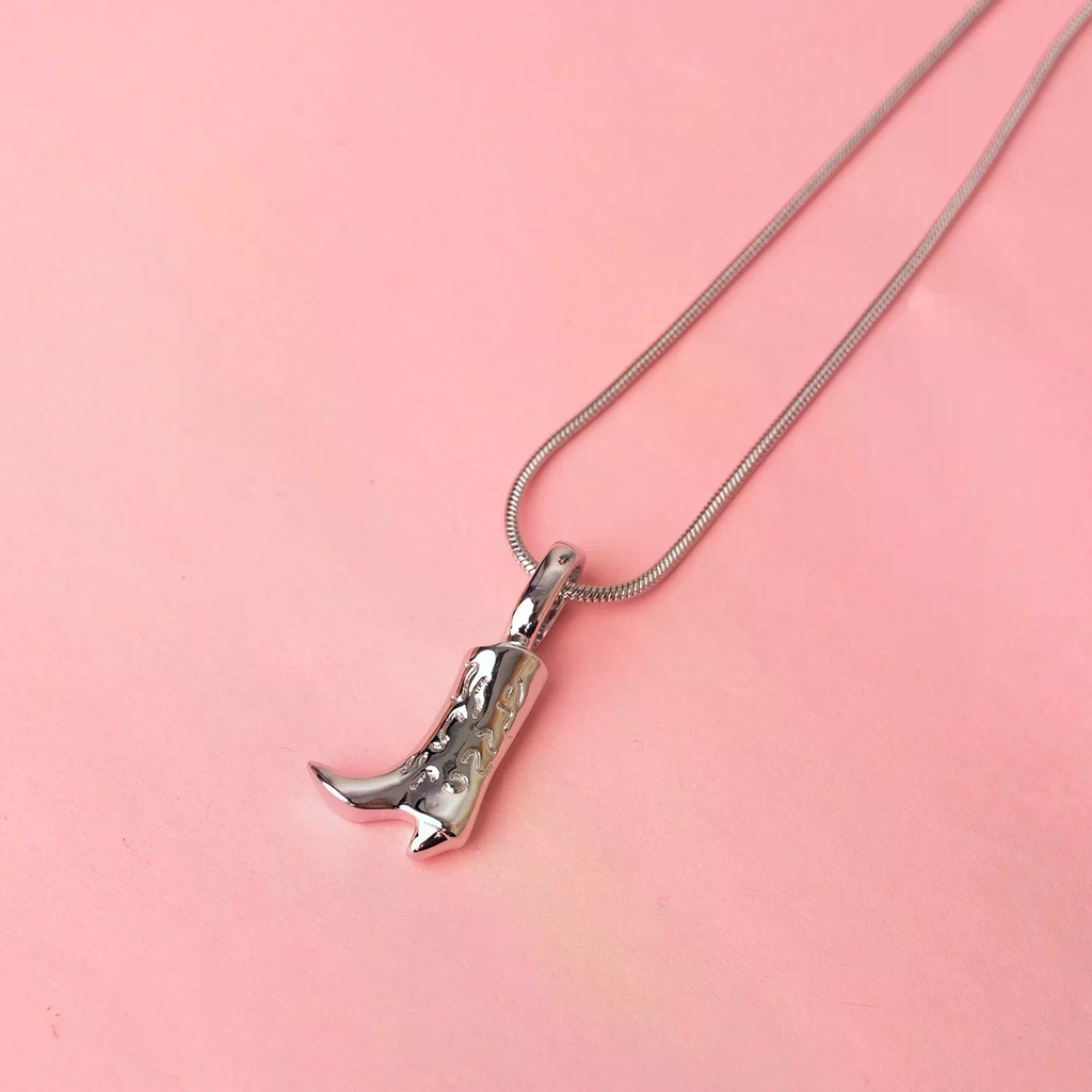 Cowboy boot necklace