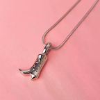 Cowboy boot necklace