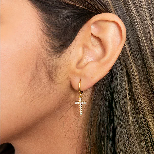 Cross earrings