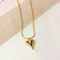 Heart gold necklace
