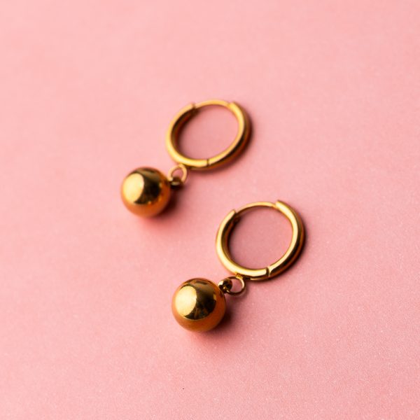 Francesca Gold earrings - Image 2