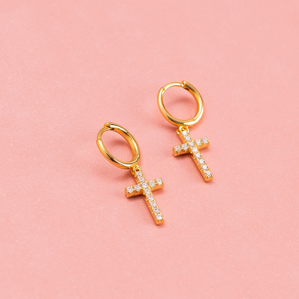 Cross earrings