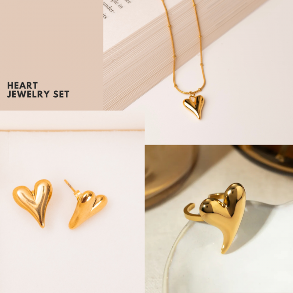 Heart Jewelry Set