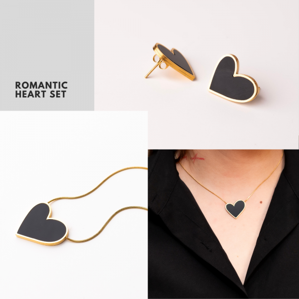 Romantic heart set